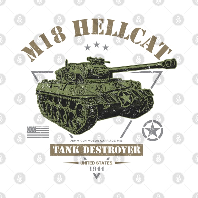 M18 Hellcat WW2 Tank Destroyer by Military Style Designs