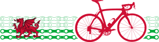 Bike Stripes Wales (Chain) Magnet