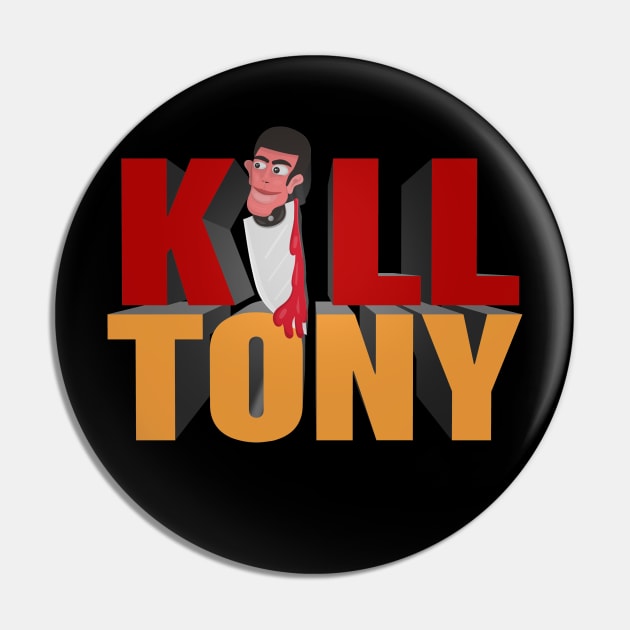 Kill Tony Podcast Hinchcliffe on a Knife 3D Pin by Ina