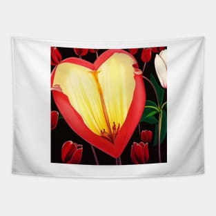 Digital Tulip Bulb Blossoms Tapestry