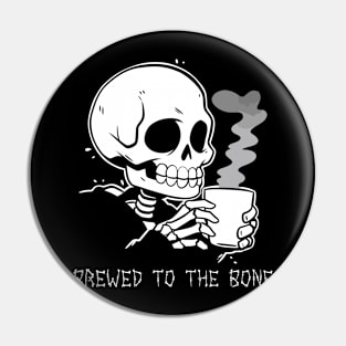 Funny Skeleton Goth Men Women Funny Halloween Coffee Pin