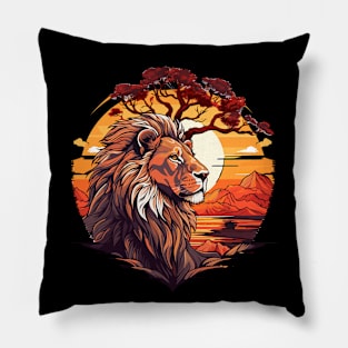 Lion Safari Animal Beauty Nature Wildlife Discovery Pillow