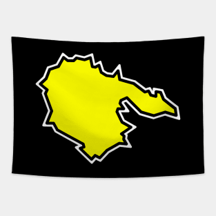 Hornby Island In A Bright Shade Of Yellow - Solid And Simple - Hornby Island Tapestry