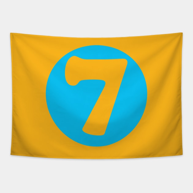 Number Seven #7 Tapestry by n23tees