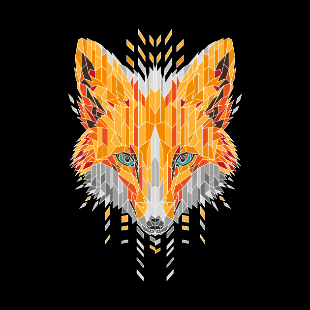 Geometrical Red Fox by jun087