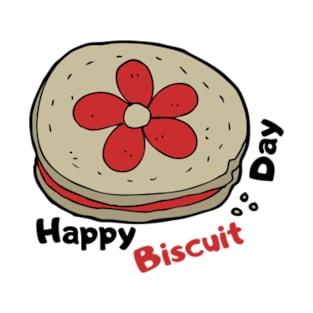 Biscuit red flower T-Shirt