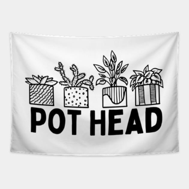 Plant Lover and Gardener: Pot Head Succulent Tapestry by larfly