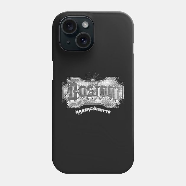 Vintage Boston, MA Phone Case by DonDota