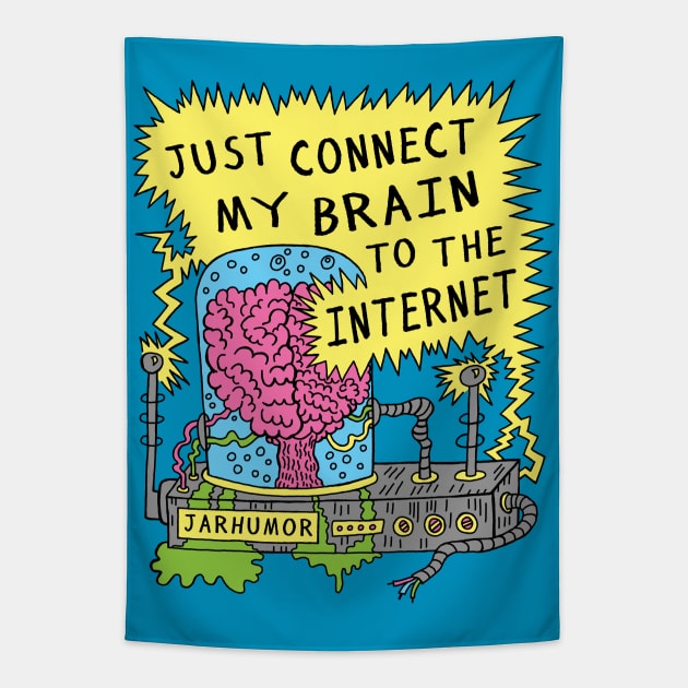 Internet Brain Tapestry by jarhumor