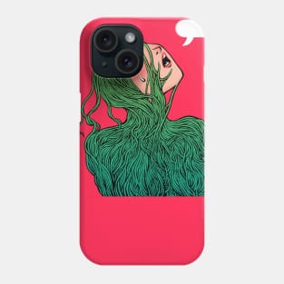 Green hair Phone Case