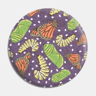 Butterfly metamorphosis pattern Pin