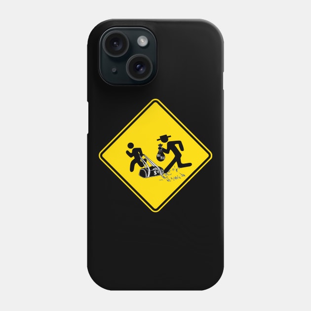 Breaking bad Road Sign yellow Phone Case by SafSafStore