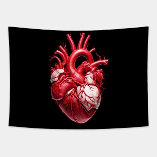 Human Heart Anatomy Biology Tapestry