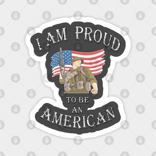 USA Citizen - I am Proud To Be an American Magnet by crazyte