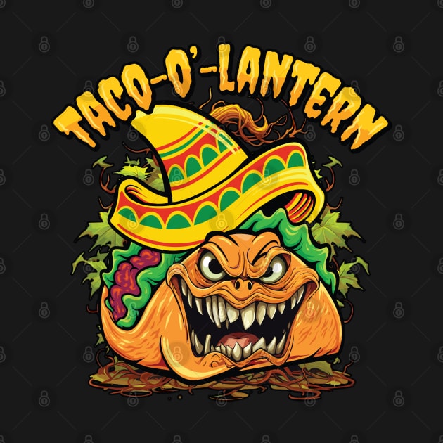 Halloween Taco-O’-Lantern Costume - For Taco & Pumpkin Fans by Graphic Duster