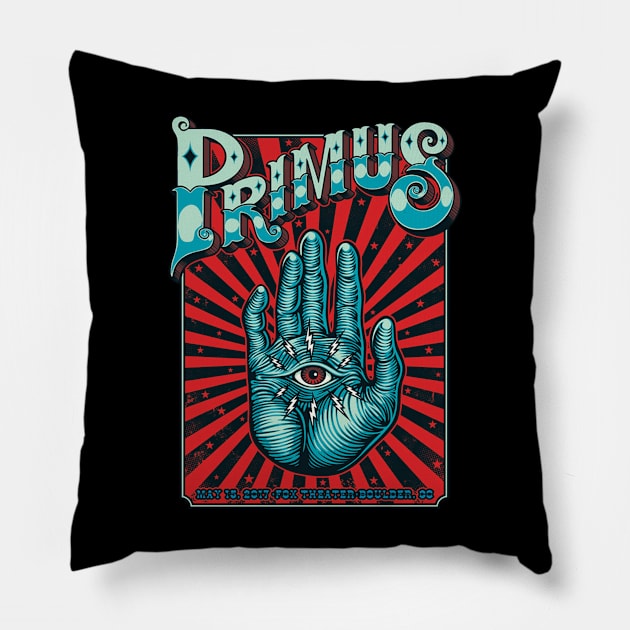 Primus hand symbol Pillow by Fabecco Designs