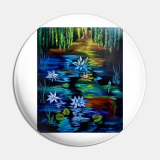 Lotus Floating on Monet"s Pond Pin