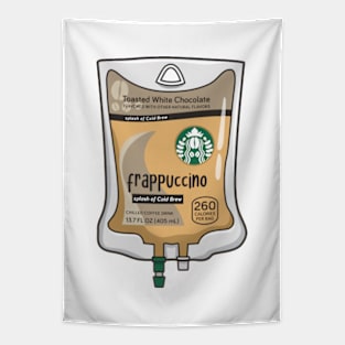 Toasted White Chocolate with Cold Brew Iced Coffee Drink IV Bag for medical and nursing students, nurses, doctors, and health workers who are coffee lovers Tapestry