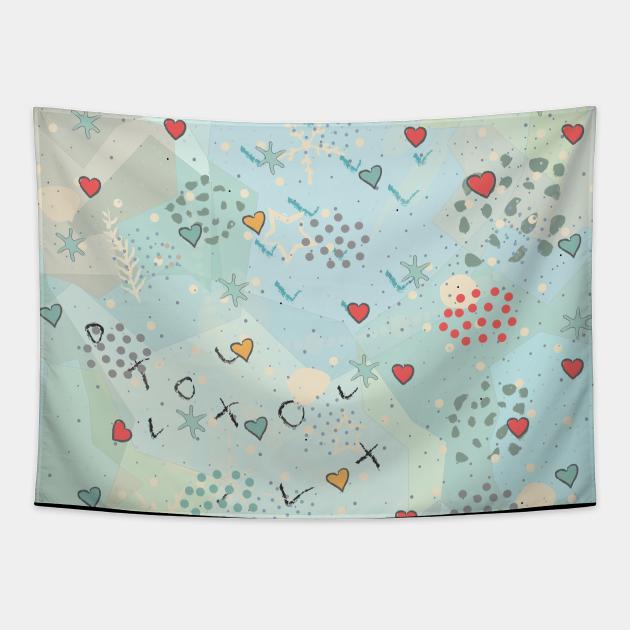 Sweet Hearts Tapestry by KristinaStellar 