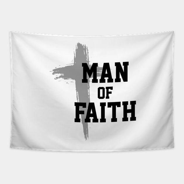 Man of Faith | Christian | Jesus | Cross | Religious Tapestry by ChristianLifeApparel