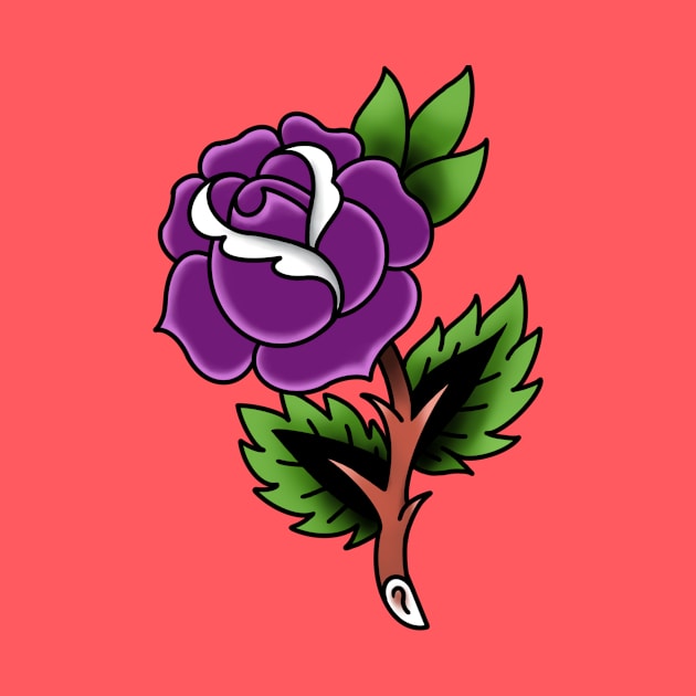 Purple Rose by Mertalou