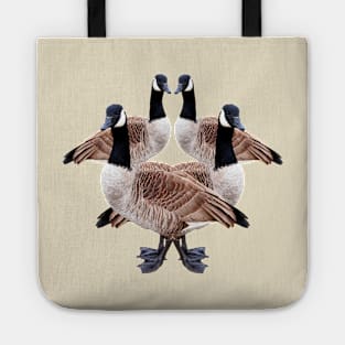 Canada geese, wildlife, gifts, graphic design, Wild Elegance Tote