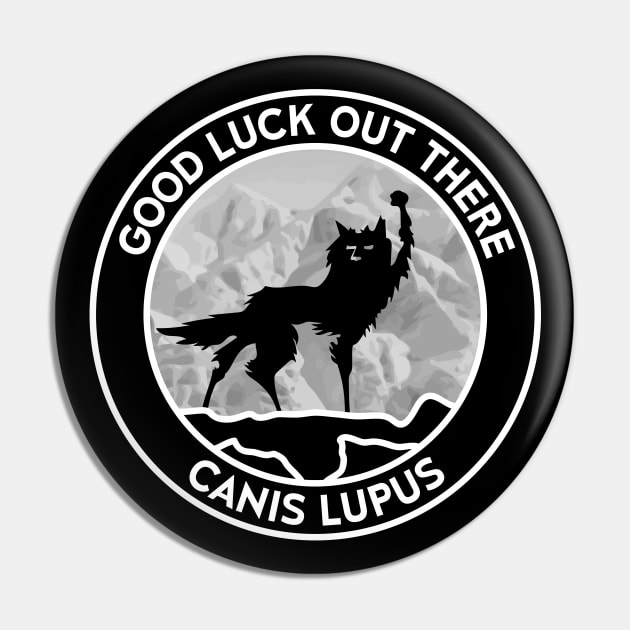 Fantastic Mr Fox - Wolf - Canis Lupus - Mountain Pin by Barn Shirt USA