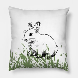 Cute bunny print Pillow