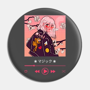 Cool Anime Girl Pin