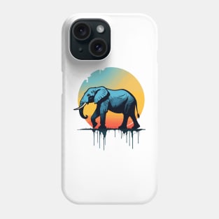 Elephant silhouette Phone Case