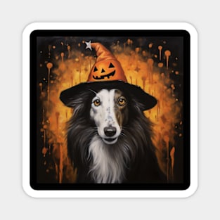 Halloween borzoi Magnet