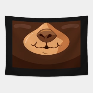 Cute bear face mask for kids Tapestry