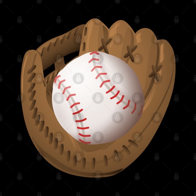 Baseball Glove Catcher Pitcher Player Game Base by Onceer