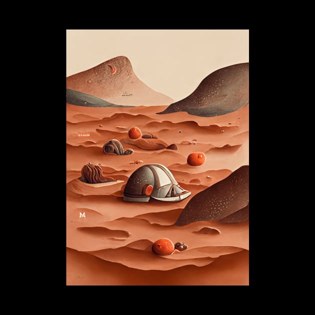 Airbnb on Mars by deificusArt