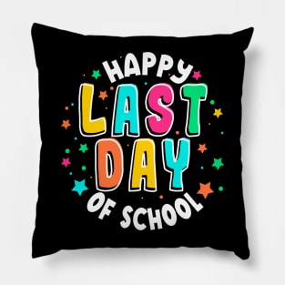 Cute Teacher Appreciation Happy Last Day Of School Teacher Pillow