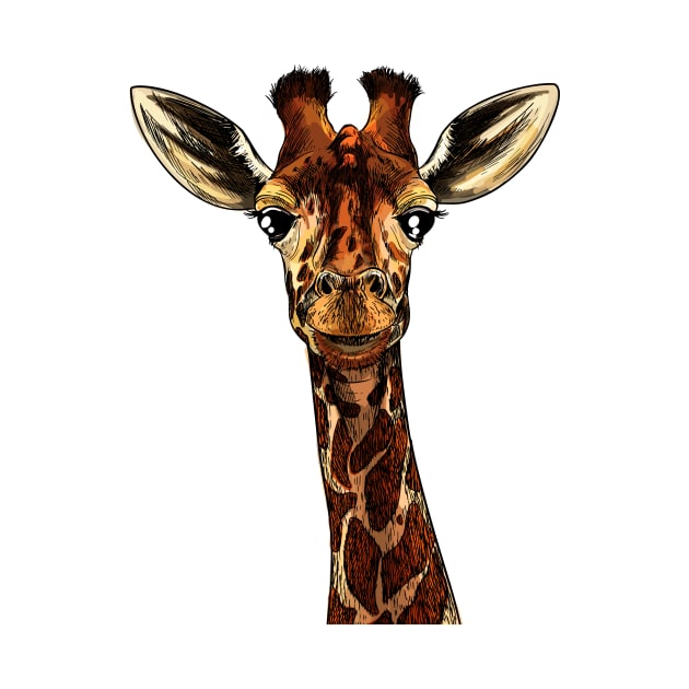 Cute Giraffe by GreenCatDesign