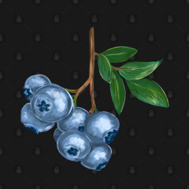 Juicy Blueberries by OurSimpleArts