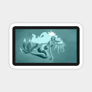 Blue Mermaid Magnet