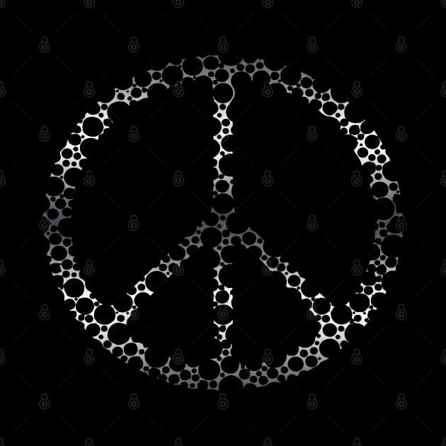 Peace Sign Bullet Holes by DNT Designs