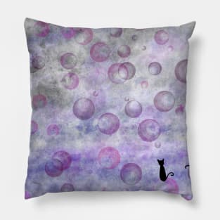 Wall of purple bubbles Pillow