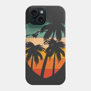 Beverly Hills los angeles palm trees badge vintage sunset Phone Case