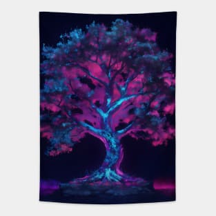 Beautiful neon tree Tapestry