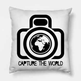 Bios Blog Camera+Globe Icon#03 Pillow