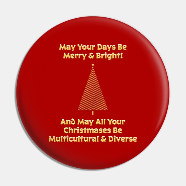 Multicultural & Diverse Christmas Pin by ART by RAP