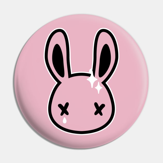 Sad Bunny Pin by The Craft Coven