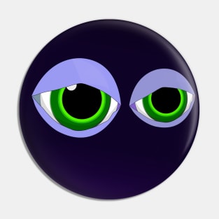 Green Eyes Pin