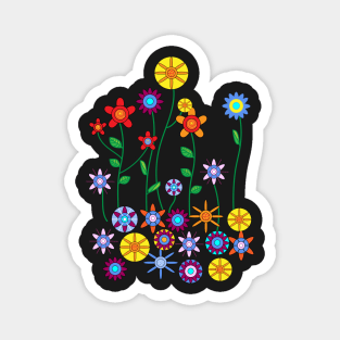 Colourful flowers Magnet