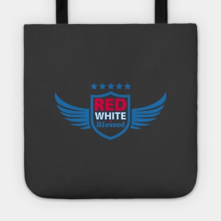 Red White and Blessed Tote