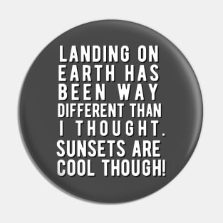 Landing on earth.... Pin