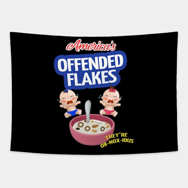 Americas Offended Flakes Tapestry by Folke Fan Cv